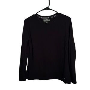 Ralph Lauren Women's Elegant Black Long Sleeve Top